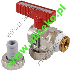 Zawór kulowy spust. do wody, kątowy GZ ½", PN 16   