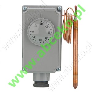 Termostat pojedynczy 0-90°C - z kapilarą (46304)