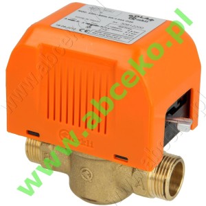 ORKLI zawór 2 drog. Solar, GZ ¾" napęd 220V kab-3ż