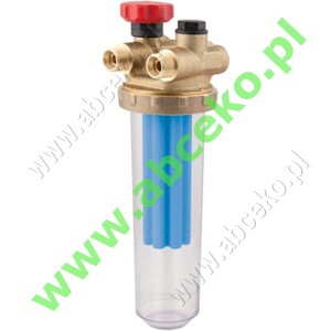 AFRISO OPTIMUM ⅜" - filtr dwu drogowy  z zaworem 