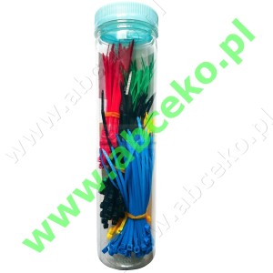 Opaski zaciskowe, zestaw 250 szt. 2,5 mm x 100 mm