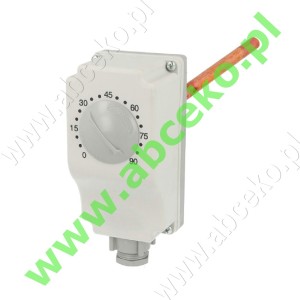 Termostat pojedynczy  0-90°C z rurką wgłębną 200 mm