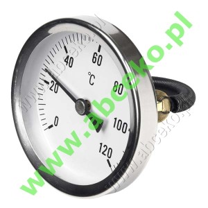 Termometr przylgowy okrągły 0...120°C (Ø 80 mm)