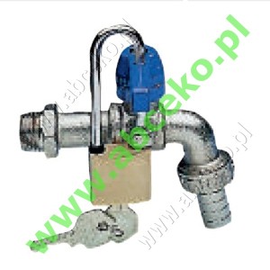 Zawór kulowy czerpalny do wody GZ ½", z kłódką