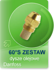 Dysze Danfoss 60 S zestaw